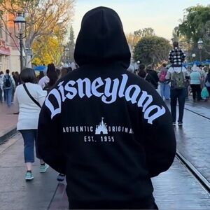 Disney Parks Disneyland Authentic Original Castle 1955 Zip up Hoodie NWT